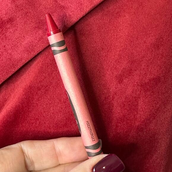 LC Lauren Conrad Women's Velvet Double Breasted Notch Collar Blazer Red Large - Picture 7 of 9